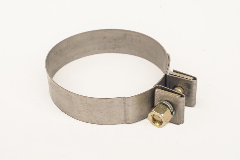 купить Хомут металлорукава ЕВРО силовой нержавейка (D=110-115 мм)КМД