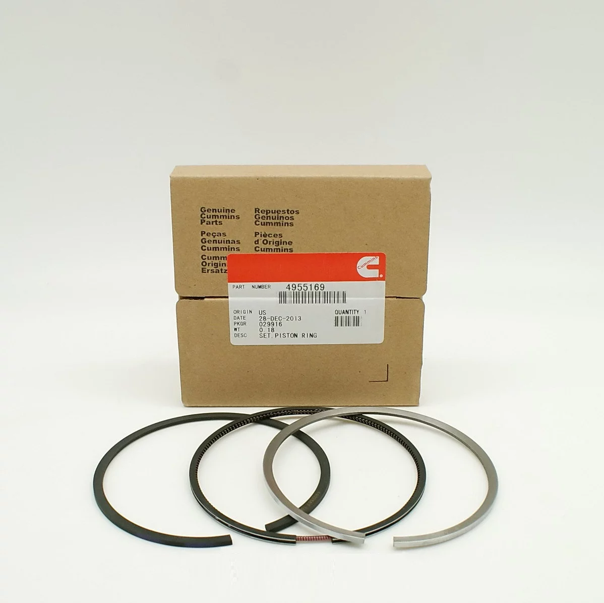 фото кольца поршневые стандарт (к-т на 1 поршень) v=4.5,6.7 (isbe) atg 4955169 